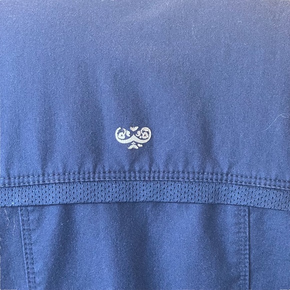 Cherokee Luxe Scrub Top Navy Blue Size S - Picture 13 of 15